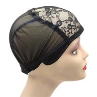 IRUIBEAUTY Bonnets de perruque ajustables en matériau composite respirant noir/marron/beige avec étiquette personnalisée pour usage domestique