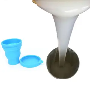 Molde de líquido de borracha de silicone, fabricação de platina curada para copo, bolo, silicone, rtv
