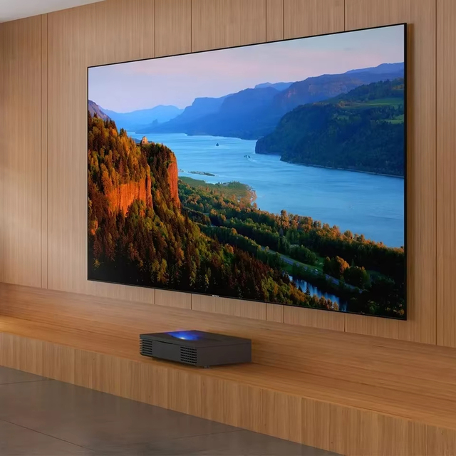 135 Inch ALR Projector Screen Fixed Frame T Prism Ambient Light Rejecting 16:9 Ultra Short Throw 4K Laser TV Home Theater