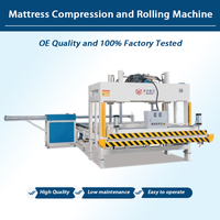 Compresseur de film PVC pour canapé, presse de rembourrage 380V, 45s/pièce, pour matelas à ressorts ensachés, emballage en rouleau, 50T