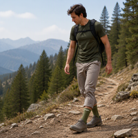 Chaussettes d'aventure en plein air avec logo personnalisé, chaussettes de randonnée pour le trekking, le camping et la randonnée à sac à dos