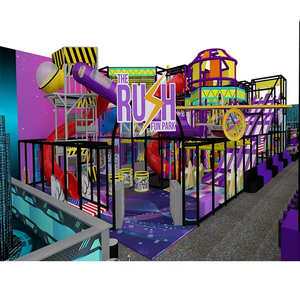 BAIHE Aire de jeux intérieure personnalisable, écologique, durable, en PVC souple, avec toboggans et zones d'escalade pour centres commerciaux, écoles et maisons - Product Image 3