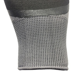 Guantes <span class=keywords><strong>de</strong></span> trabajo con forro gris recubierto <span class=keywords><strong>de</strong></span> <span class=keywords><strong>espuma</strong></span> <span class=keywords><strong>de</strong></span> látex negro 3/4 antideslizantes <span class=keywords><strong>espuma</strong></span> anticorte látex poliéster - Product Image 5