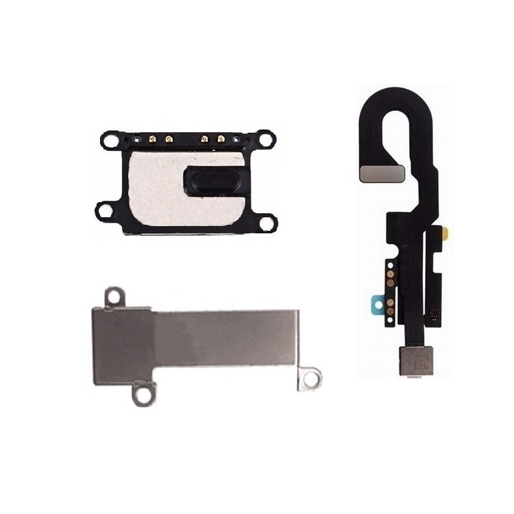 Протестированный полный комплект гибких кабелей для камеры телефона iPhone 8 7 Plus фронтальная камера гибкий кабель + Динамик гибкий + чехол для наушников
