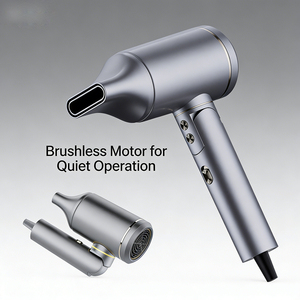 Secador de Pelo Profesional Plegable para Salón, Motor Iónico de Alta Velocidad Sin Escobillas con Tecnología de Iones Negativos, para Uso en Hoteles, Inteligente - Product Image 1