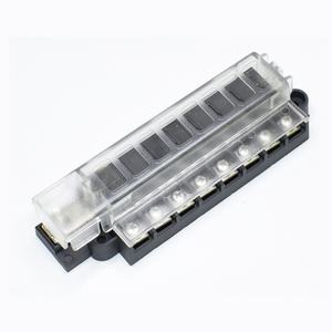 Bloc de fusibles à lame 4/8 voies BH-4PF/BH-8PF - avec écrous de fixation et couvercle transparent (bornes 6,3 mm) - Product Image 4