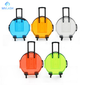 Vente en gros d'usine de mini boîte d'emballage pour cils de haute qualité <span class=keywords><strong>valise</strong></span> avec rouleau et emballage de maquillage en plastique vendeur de boîte à bagages - Product Image 4