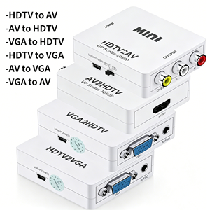 Convertidor de Video <span class=keywords><strong>Mini</strong></span> HDTV a AV de Alta Calidad, <span class=keywords><strong>Adaptador</strong></span> HDTV2AV HDTV a <span class=keywords><strong>RCA</strong></span> AV para Televisores Antiguos - Product Image 1