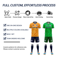 Maillot de football personnalisé pour adultes en gros, sublimation, séchage rapide, 100 % polyester