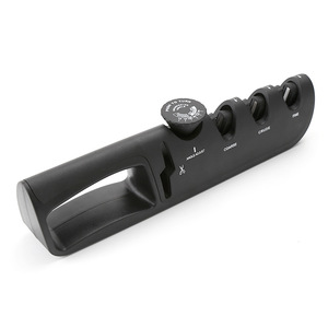 Afilador de cuchillos doméstico, herramienta de afilado de cuchillos de carburo de tungsteno y diamante, piedra de afilar de ángulo ajustable para cocina, afilado rápido en cuatro etapas - Product Image 4