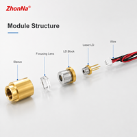 Nouveau module de diode laser bleu NewZhonna 450nm 80mW, tête focalisable à faisceau pointiforme TO-5.6mm, source lumineuse pour gravure DIY, capteur de positionnement, CE