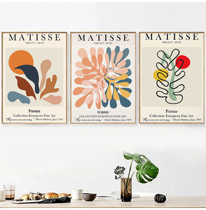 <span class=keywords><strong>Pinturas</strong></span> de arte de pared para decoración del hogar, póster de combinación minimalista, estilo nórdico, de la famosa artista Henry <span class=keywords><strong>Matisse</strong></span>, gran oferta - Product Image 3
