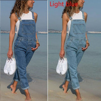 Combinaison ample décontractée en jean pour femme, style salopette longue, tendance estivale, modèle spécial transfrontalier