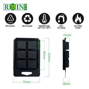 Tùy Chỉnh Nhựa Đen PS 6 Di Động Matte Nến Sáp Nóng Chảy Nến Sáp Tan Chảy Vỏ Sò Khuôn Mẫu Cho Sáp Tan Chảy - Product Image 3
