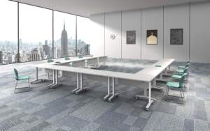 <span class=keywords><strong>Table</strong></span> de conférence multifonctionnelle avec fonction pliante, pour canapé, bureau, assemblage requis - Product Image 4