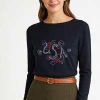 Transferts thermocollants personnalisés en strass de cristal, motif Jour de l'Indépendance des États-Unis, design scintillant