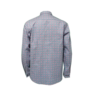 NFPA2112 FR certificata Plaid saldatore ritardante di fiamma camicia Anti-Static Nylon Workwear con tasche sul petto impermeabile all'ingrosso - Product Image 2