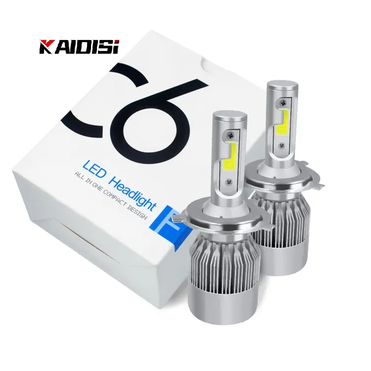 Top Selling Auto Verlichting 72W Led Lamp Auto 7600lm C6 H3 H4 H11 9005 9006 Led Koplamp Voor universele Auto