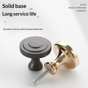 Simple Modern Minimalist Single-Hole Solid Aluminum Alloy Pull Handle and <strong>Knob</strong> for Cabinet Dresser Shoe Cabinet Wardrobe - Product Image 4
