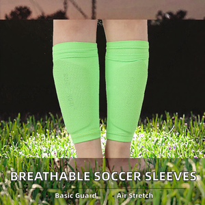 Manchons de protection respirants pour les jambes de football, protège-tibias élastiques pour l'entraînement de football - Product Image 2