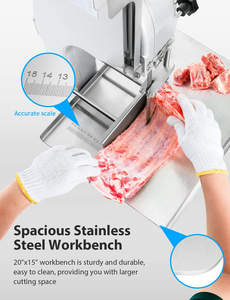 Thép không gỉ xương đã thấy máy cắt xương máy thương mại cho cá đông lạnh bít tết thịt xương Máy cưa - Product Image 6