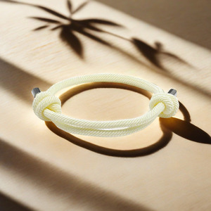 Tissu de corde sergé milanais d'amitié coloré ajustable unisexe Accessoires en cuivre unisexe en acier inoxydable pour femmes - Product Image 4