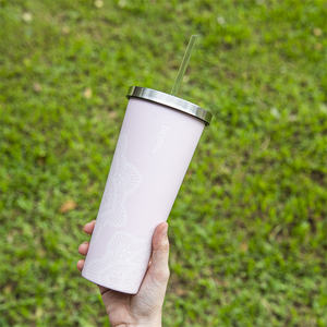 Vaso de agua de aislamiento de acero inoxidable portátil de 24Oz con logotipo personalizado Logotipo personalizable - Product Image 4