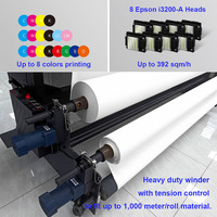Impresora de Sublimación de Tinta de 2.2-3.2m con 8 Cabezales I3200, 2400dpi, Máquina Textil de Gran Formato para Papel de Transferencia Térmica