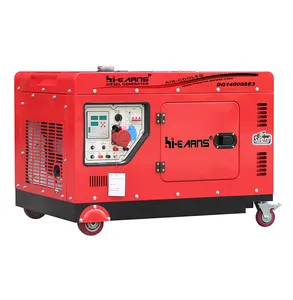 AC three phase air-cooled single cylinder silent type 10kw 12kva diesel generator