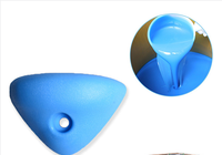 Caoutchouc de silicone liquide RTV2 à durcissement à l'étain pour la fabrication de moules de poignées d'escalade, haute résistance à la déchirure, faible rétrécissement, silicone de moulage