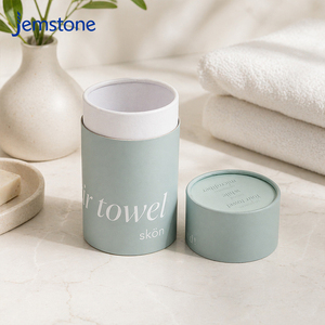 High Quality Biodegradable Clothing Round Cardboard Gift Packaging <b>Box</b> Custom Towel T Shirt Cylinder Paper Tube Packaging - Product Image 5