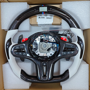 <span class=keywords><strong>Volante</strong></span> Deportivo de Fibra de Carbono con Calefacción y Vibración, con LED, para BMW X3M F97 X5M F85 G01 G02 G20 F21 G22 G30 X5 G05 X6 G06 M4 G82 M340i - Product Image 3