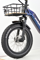 Tricycle électrique à moteur central 48V 250W pour adultes, batterie lithium 15Ah, pneus 20"X4.0", modèle cargo avec sac isotherme, fabriqué en Chine