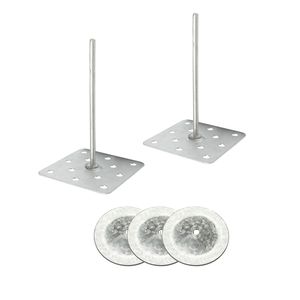 Pins d'isolation en maille multi-trous en acier de qualité industrielle, finition polie, 12GA, résistants aux températures de -40 à 200°C pour tuyaux et réservoirs - Product Image 4