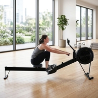 Machine à ramer pliable en acier pour intérieur, usage commercial polyvalent, stable, durable, légère, pour le remodelage corporel et le fitness – Meilleure vente