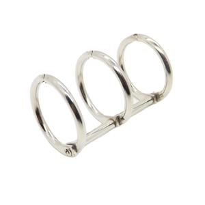 Yiwang Logam Perak 1 Inci 3 Cincin Daun Longgar Kalender Scrapbook Pengikat Cincin - Product Image 2