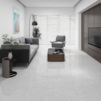 Carrelage de sol antibactérien blanc moderne 600x600mm, carreaux de porcelaine polie pleine masse émaillée pour murs et sols intérieurs