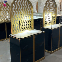 Vitrine de présentation de bijoux en verre Sundo, meubles en bois pour bijouterie, vitrine murale pour bijoux avec éclairage LED