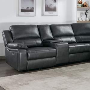 Ensemble de canapés de salon en forme de L coin 6 pièces fauteuil à bascule inclinable canapé inclinable sectionnel 7 places ensemble canapé avec console - Product Image 3