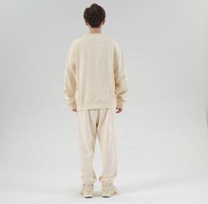 Sweat-shirts à capuche unisexes pour hommes de haute qualité, en coton, avec logo brodé personnalisé, coupe ample, col rond, impression en relief - Product Image 6