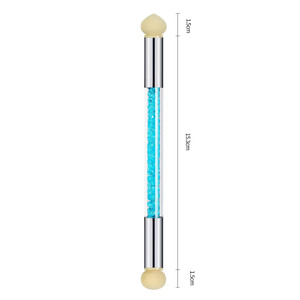 1pc Pinceau à ongles pour nail art à points floraux, stylo éponge pour dégradé de couleurs, avec tête remplaçable, multifonctionnel pour le vernis - Product Image 6