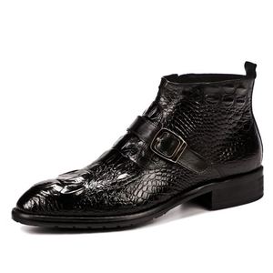Nouvelles Chaussures Habillées Décontractées pour Hommes en Cuir Véritable Laqué de Vachette – Idéales pour le Business - Product Image 2