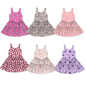 Abito Estivo per Bambine con Design in Pizzo Multistrato Senza Maniche - Produzione all'Ingrosso Personalizzata con MOQ Basso - Product Image 1