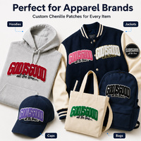 En gros God Is Good Patchs lettres en chenille thermocollants brodés pour vestes, sweats à capuche et vêtements