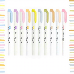 Evidenziatore a Doppia Punta - Qualità Estetica Eccellente per Evidenziare Punti Chiave Senza Sbavature, Adatto agli Studenti - Product Image 3