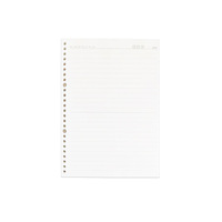 Recharges de papier pour carnet à spirales A6, A5, B5, 26 trous, papier vierge pour manuscrits à base de plantes, emballage de base Dexin, vente en gros