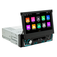 Autoradio universel 1 Din avec écran tactile capacitif de 7 pouces, CarPlay sans fil, Android Auto, autoradio Android 1 Din