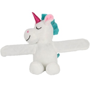 Alta qualità basso MOQ personalizzato carino Kawaii peluche peluche Snap unicorno braccialetto braccialetto giocattolo per i regali dei bambini - Product Image 2