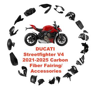 Kit de carénage de moto en fibre de carbone sèche 100% OEM 3K pour <span class=keywords><strong>Ducati</strong></span> Panigale V4 <span class=keywords><strong>Street</strong></span> <span class=keywords><strong>Fighter</strong></span> 2021-2025 Pièces en fibre de carbone - Product Image 1