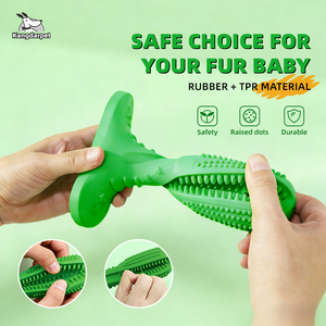 Kangdarpet Factory - Venta al por mayor de masticables para mascotas, cepillos de dientes de goma para perros, juguetes para masticar y limpiar los dientes, palitos para masticar para perros - Product Image 5